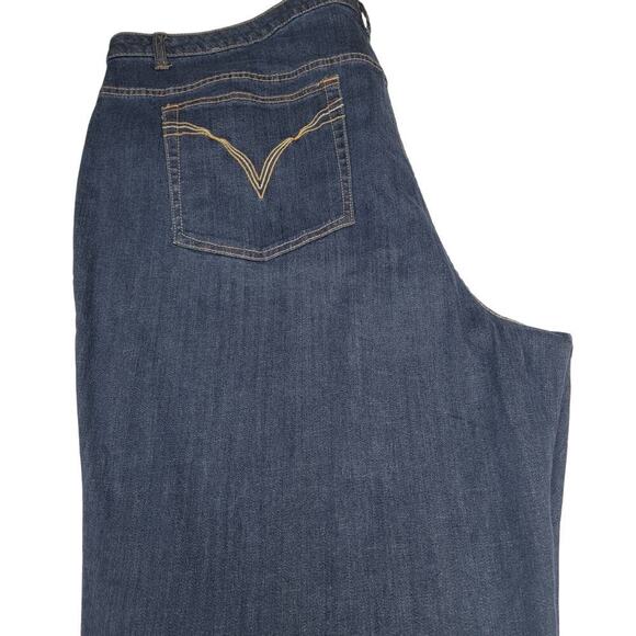 Venezia Straight Cut Plus Size 28 Denim Jeans Stretch 526 - Picture 8 of 9